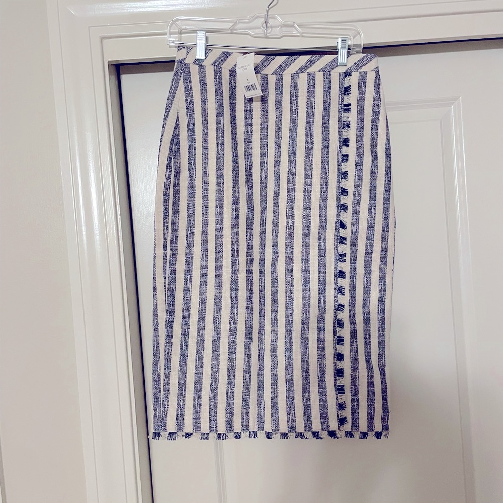Banana Republic Stripped Pencil Skirt